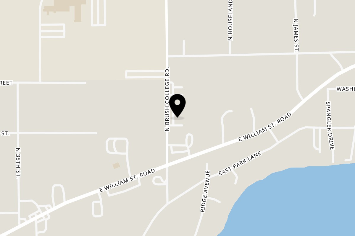 Map showing the location of Smack'n Tacos Taqueria & Bar on 546 N Brush College Rd in Decatur